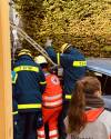 BildID: 3277 Übung PKW in Baugerüst